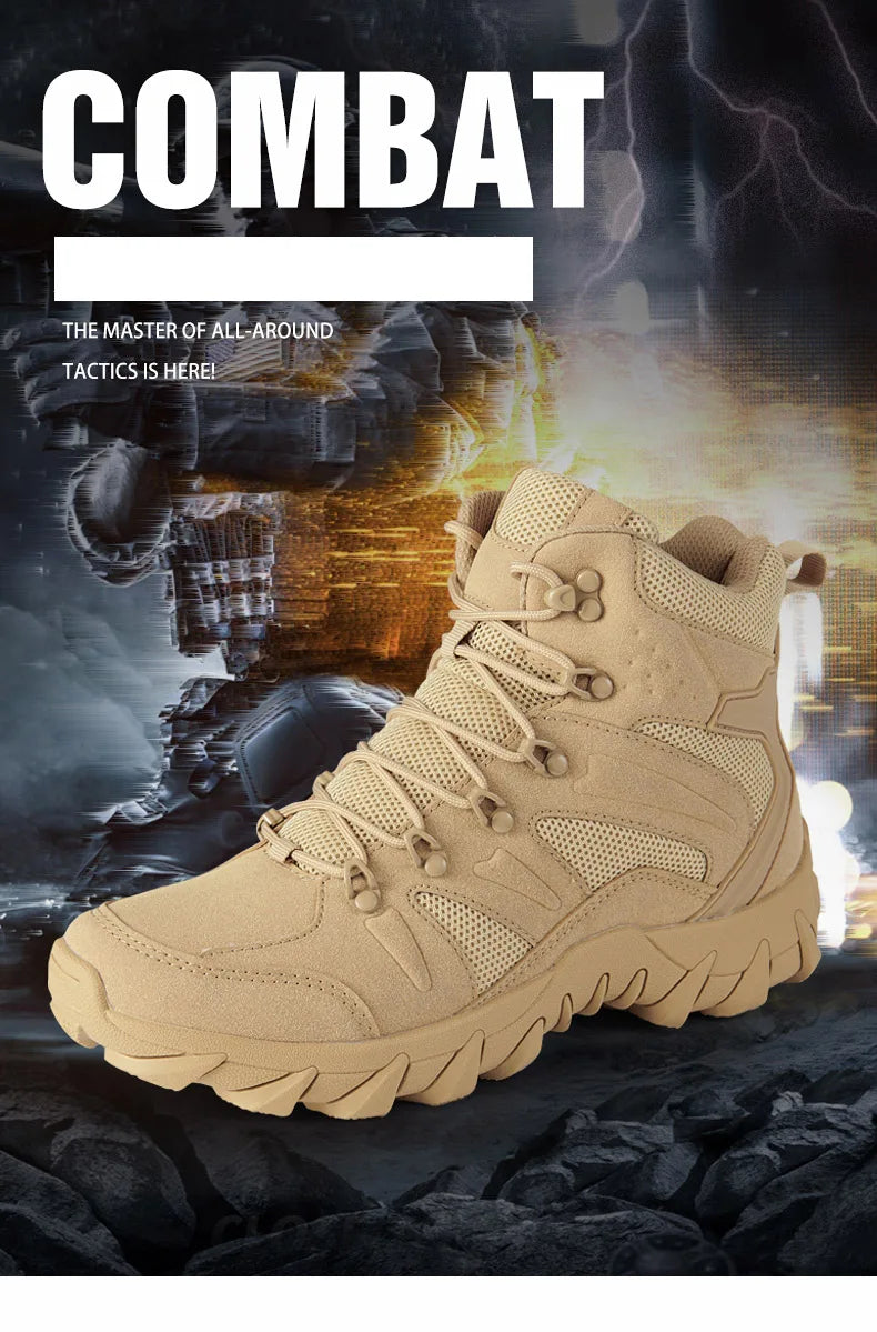 Men’s Tactical Combat Training Boots – Outdoor & Anti-Wear